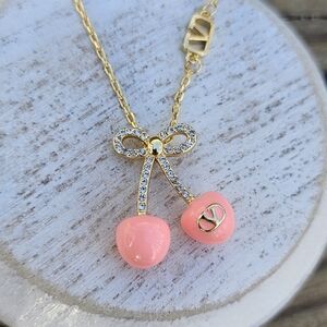 Cherry Necklace (Stamped) High Quality